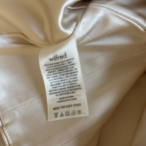 Wilfred Aritzia Womens‎ Shine Satin Bustier Crop Tank Top Size L Champagne Glam - Picture 11 of 11